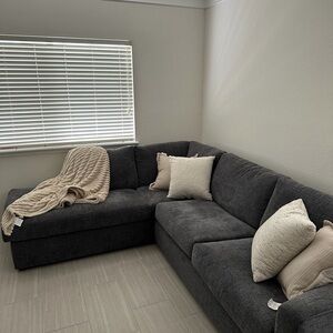 Elegant Gray Sectional Sofa